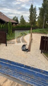 Подробнее о статье Бетонный заезд на участок в Можайске